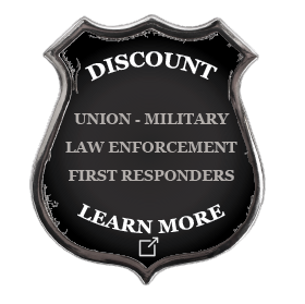 discount for union, military, law enforcement, and first responders